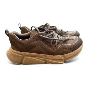 UGG Brown Suede and cow hair Women's Sneakers